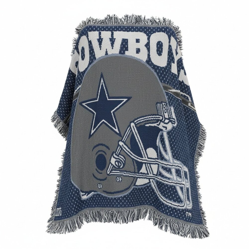 Vintage Dallas Cowboys Wall Hanging Rug NFL "Football Field" Northwest Company